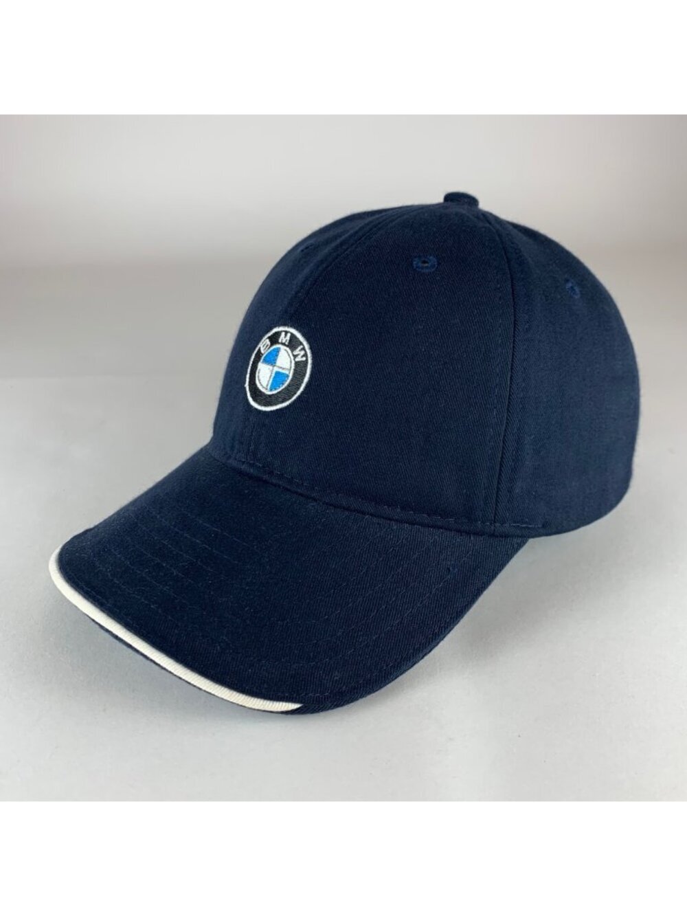 BMW Unisex Navy Blue Relaxed Fit Strapback Hat